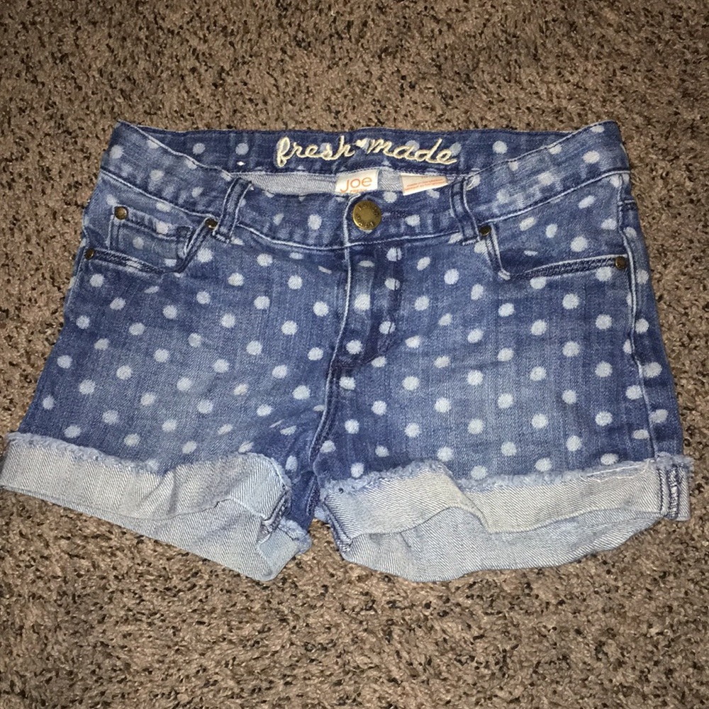 Polka dot shorts (girls size) 10
